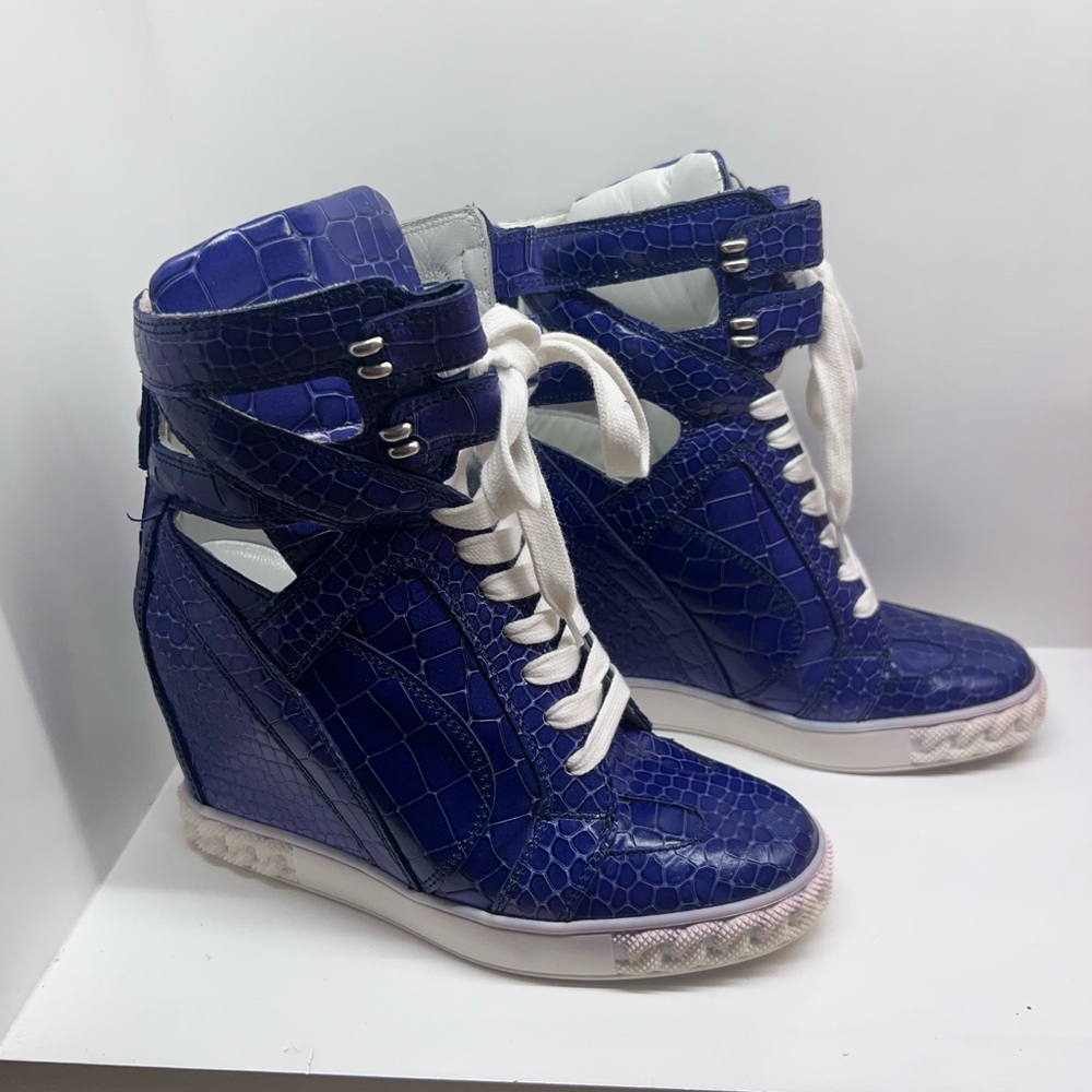 Casadei Embossed Platform Sneakers - image 2